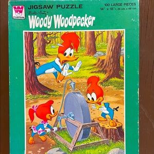 1976 Vintage Woody Woodpecker Jigsaw Puzzle Whitman 100 Pieces Warner Brothers